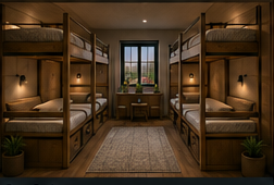 The sleeping quarters